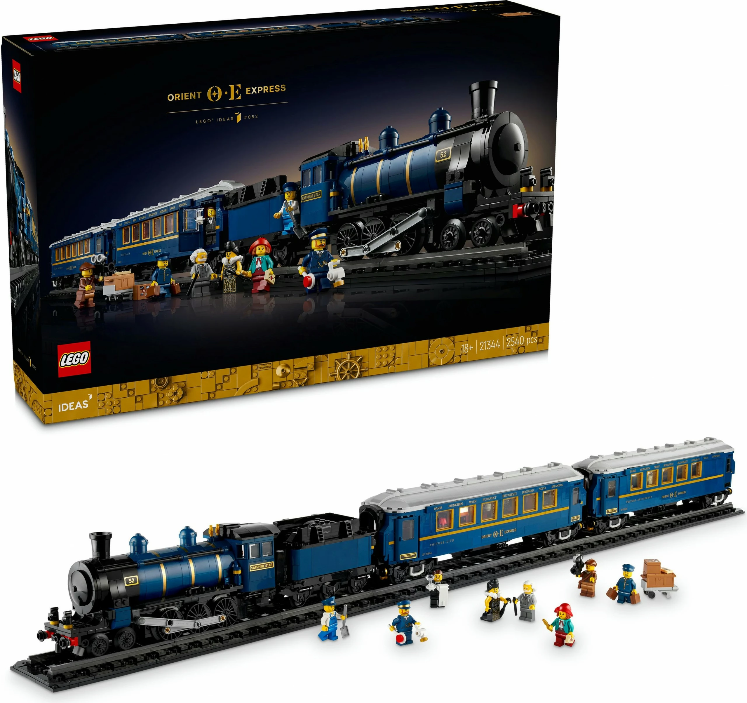 Set ndërtimi LEGO Ideas Orient Express, 2540 pjesë, shumëngjyrësh