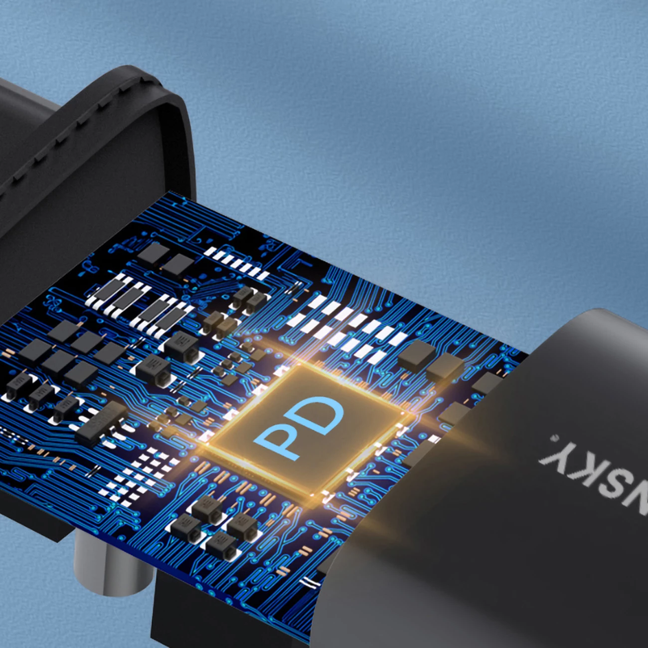 Karikues muri Wozinsky WGWCB, 20W, 2 porta USB-A/USB-C, i zi