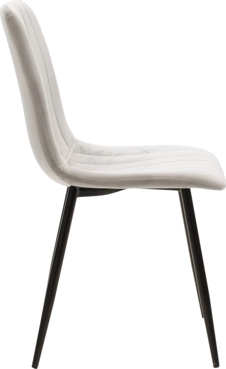 Set tavoline me dy karrige Natali-Noor, MDF i zi, këmbë natyrale, 80x80x76cm