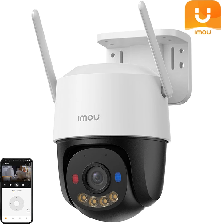 Kamerë sigurie e jashtme IMOU Cruiser SC 4G, 5MP, WiFi, rrotulluese, bardhë/zezë