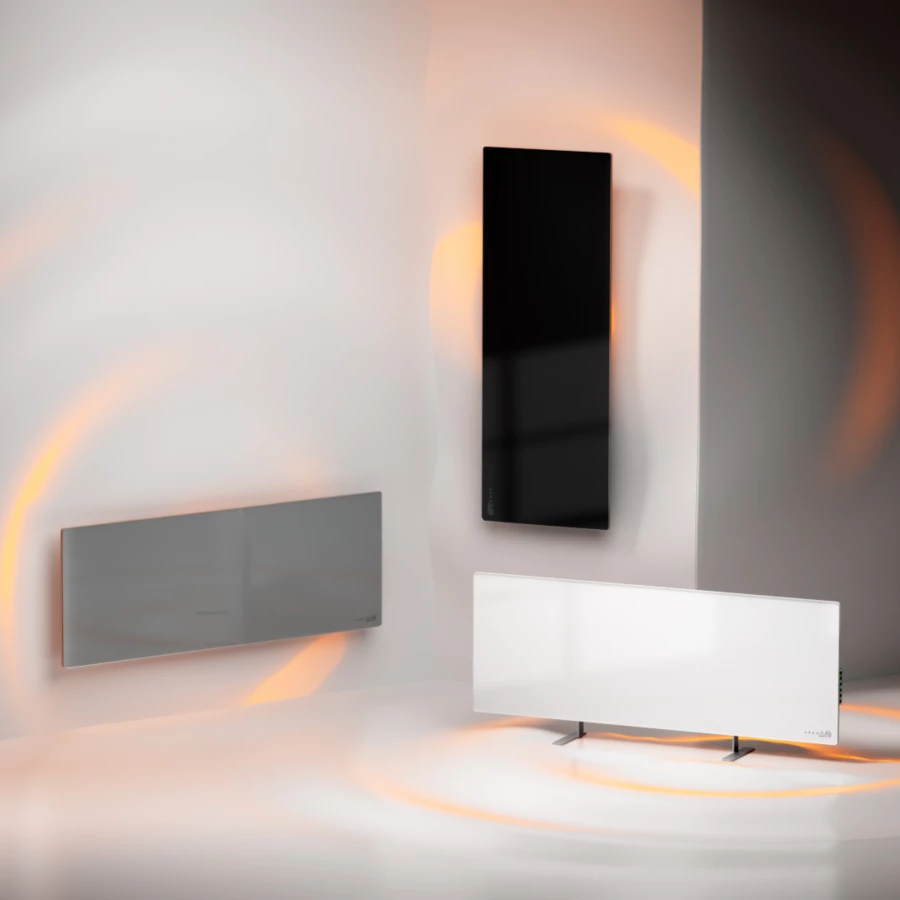 Ngrohës smart AENO Premium Eco AGH0005S 700W, xham i temperuar, infrared+konveksion, Gri