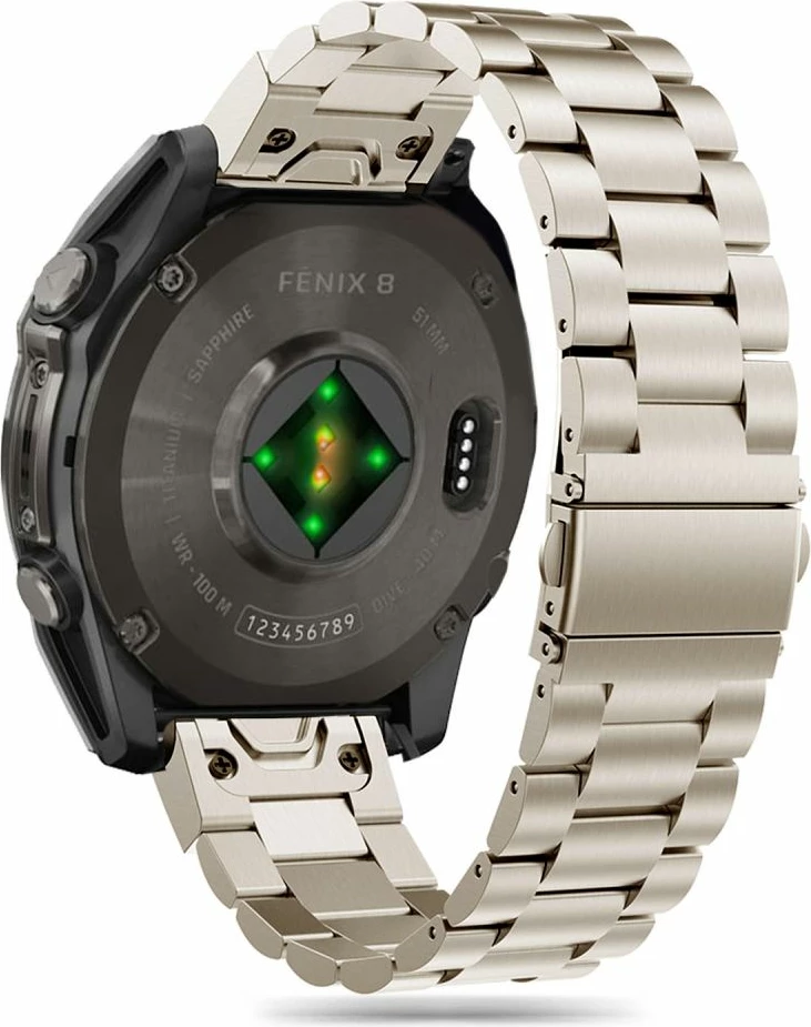 Byzylyk çeliku Tech-Protect për Garmin Fenix 5X/5X Plus/6X/6X Pro/7X/8, 51mm, Titanium