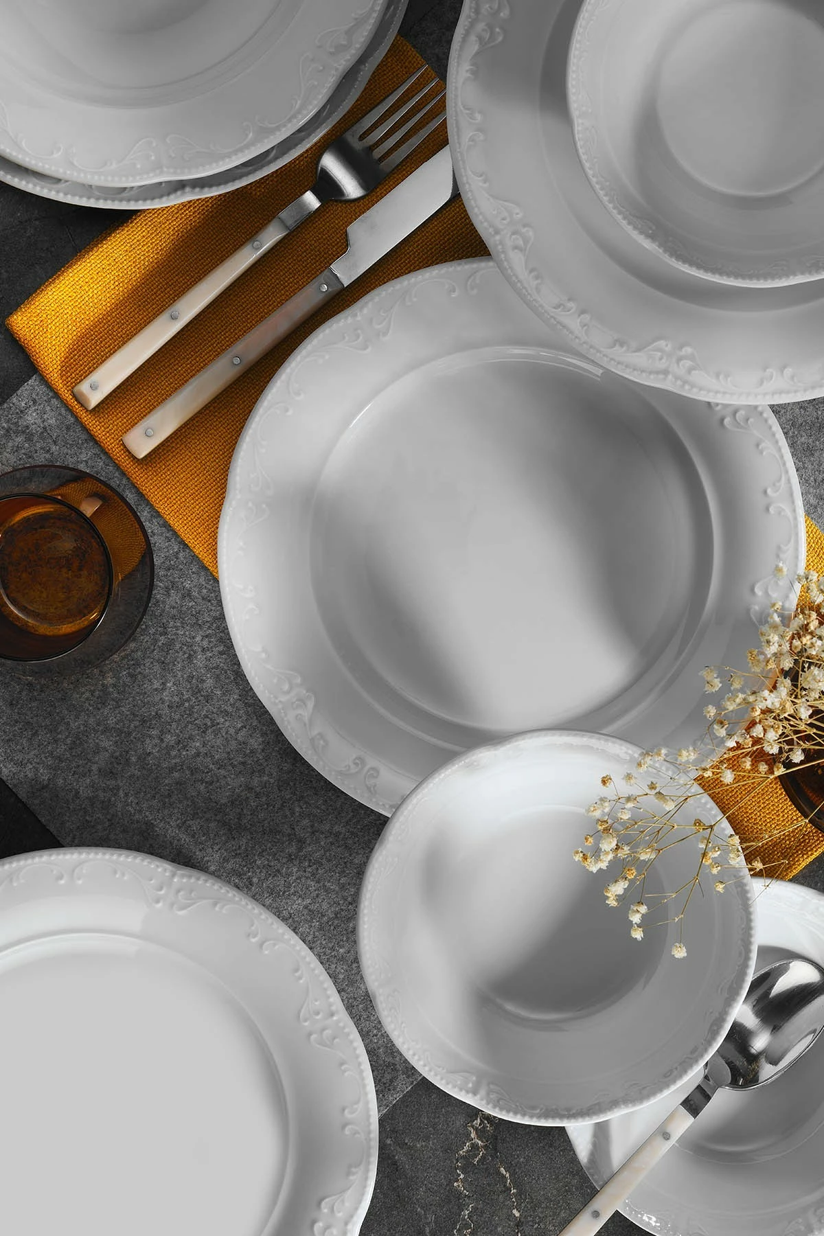 Set darkeje 18 pjese, porcelan i bardhe, Hermia, CPR18Y400