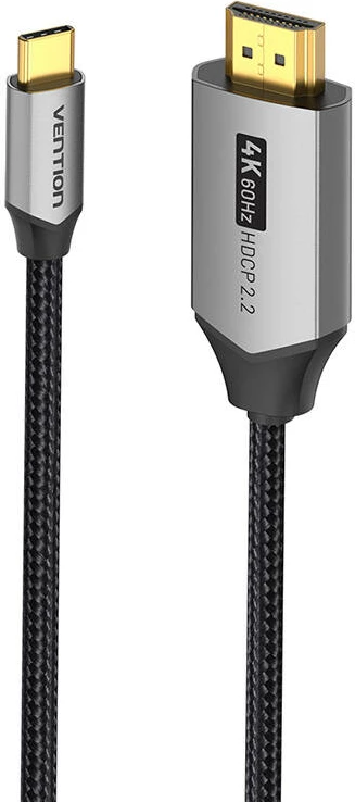 Kabllo USB-C në HDMI Vention CRBBH, 2m, 4K 60Hz, e zezë