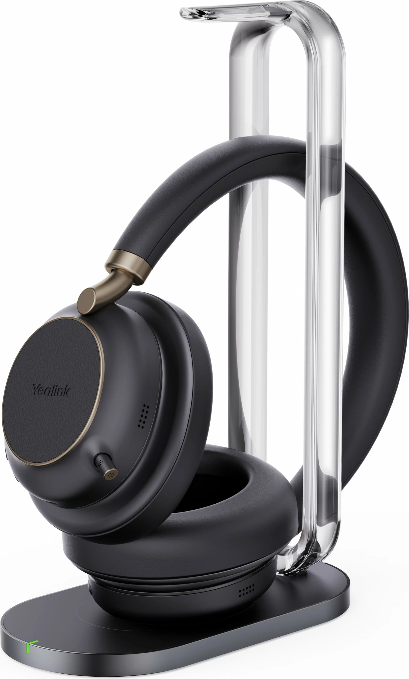 Kufje Yealink BH76 Plus me qëndrim karikimi UC USB-C/A e zezë