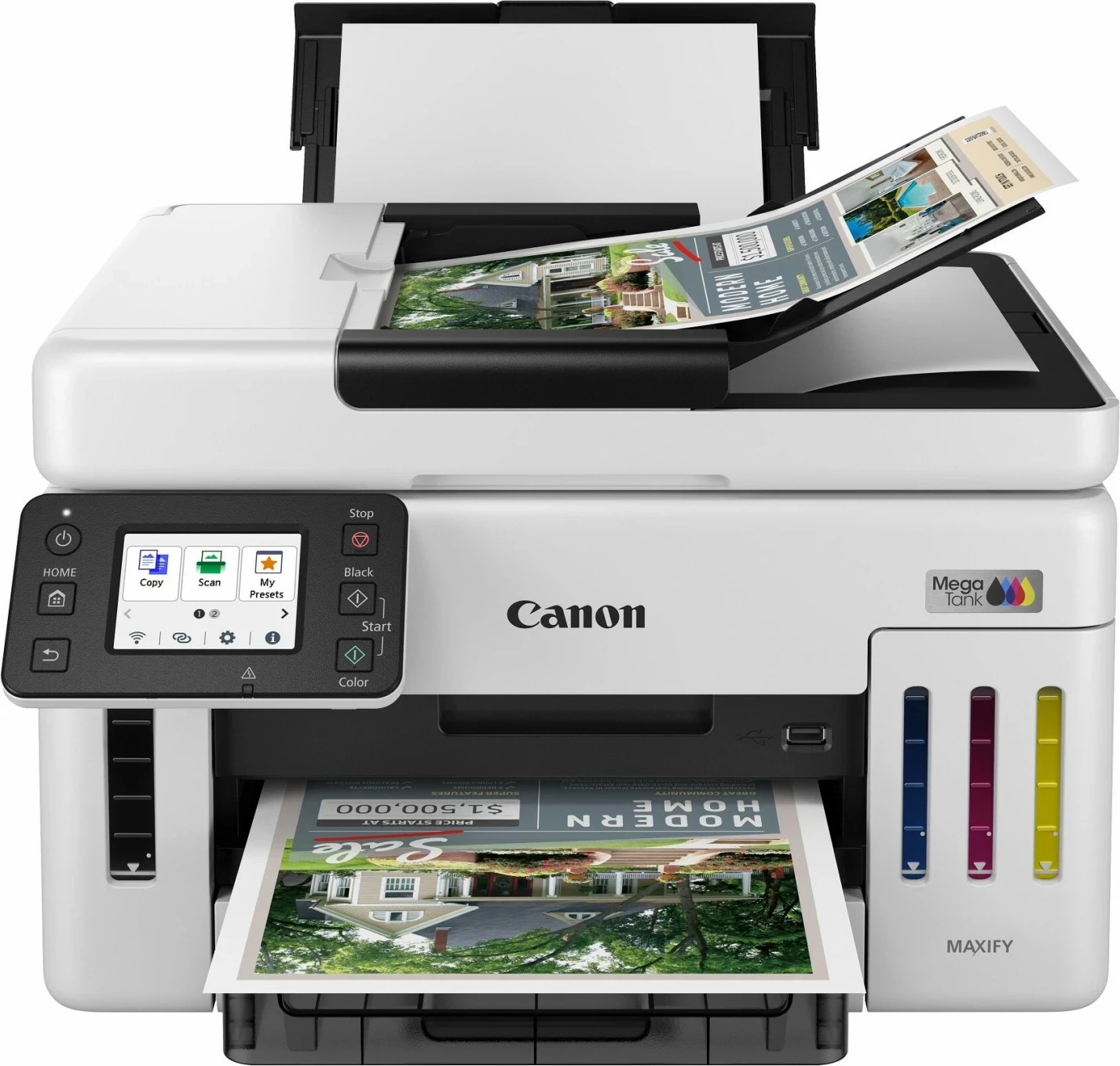 Printer Canon MAXIFY GX6140, inkjet, multifunksional, i bardhë