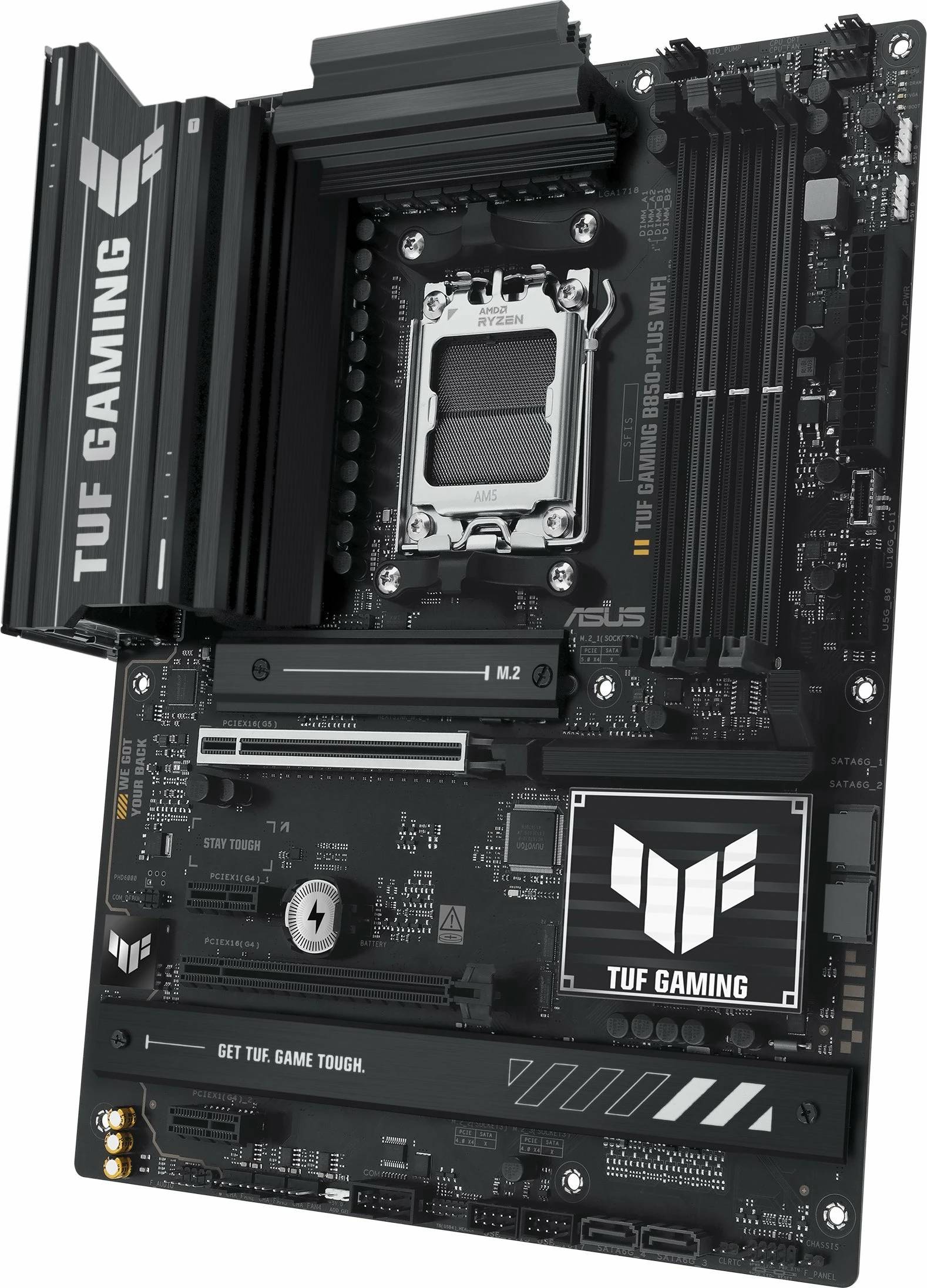 Pllakë amë Asus TUF GAMING B850-PLUS WIFI, AM5, ATX, DDR5, Wi‑Fi 7