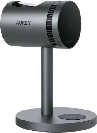 Qëndrim karikues wireless AUKEY MagFusion Pro 3-in-1 MagSafe, me ftohje aktive