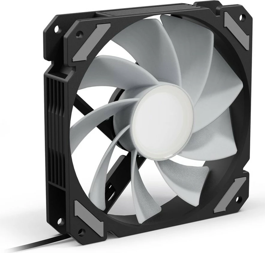 Ventilator kasë SHARKOON SHARK Mirror RGB PWM REVERSE 120mm, i zi