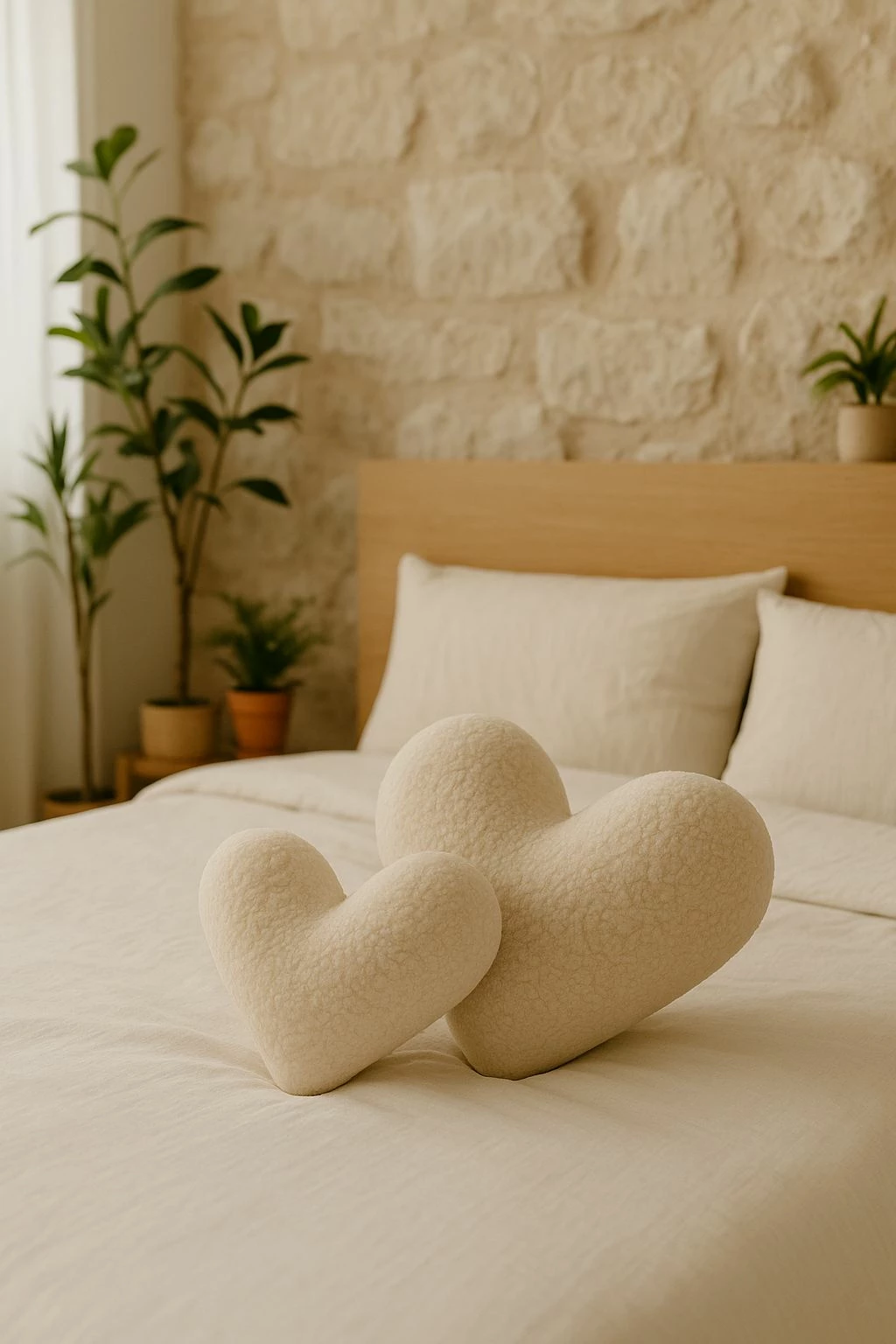 Jastëk zemër, Evila Originals, Teddy Kalp Small, bezhë e çelët