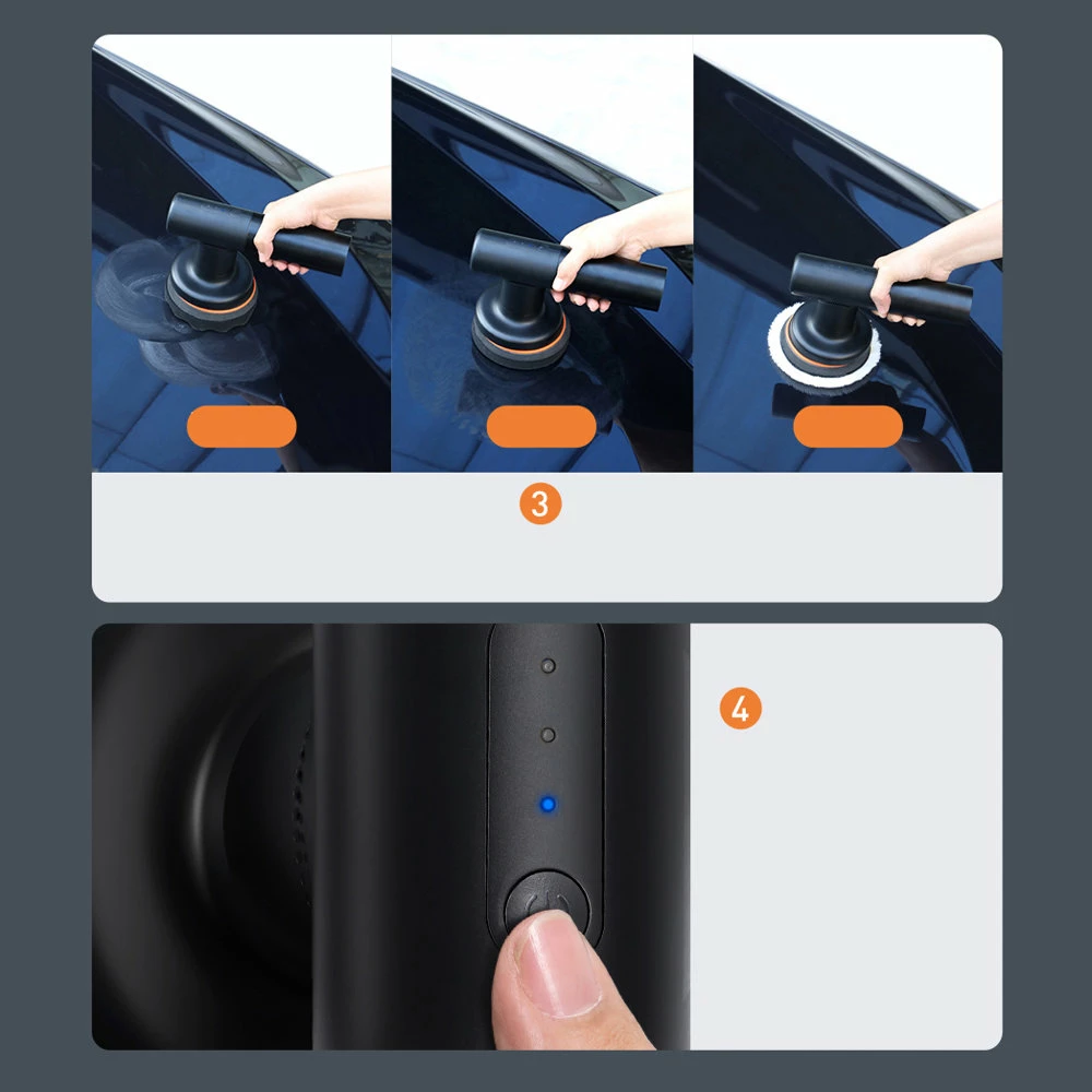 Makinë elektrike pa kabllo për lustruar Baseus CRDLQ-B01, 4000mAh, 30W, e zezë