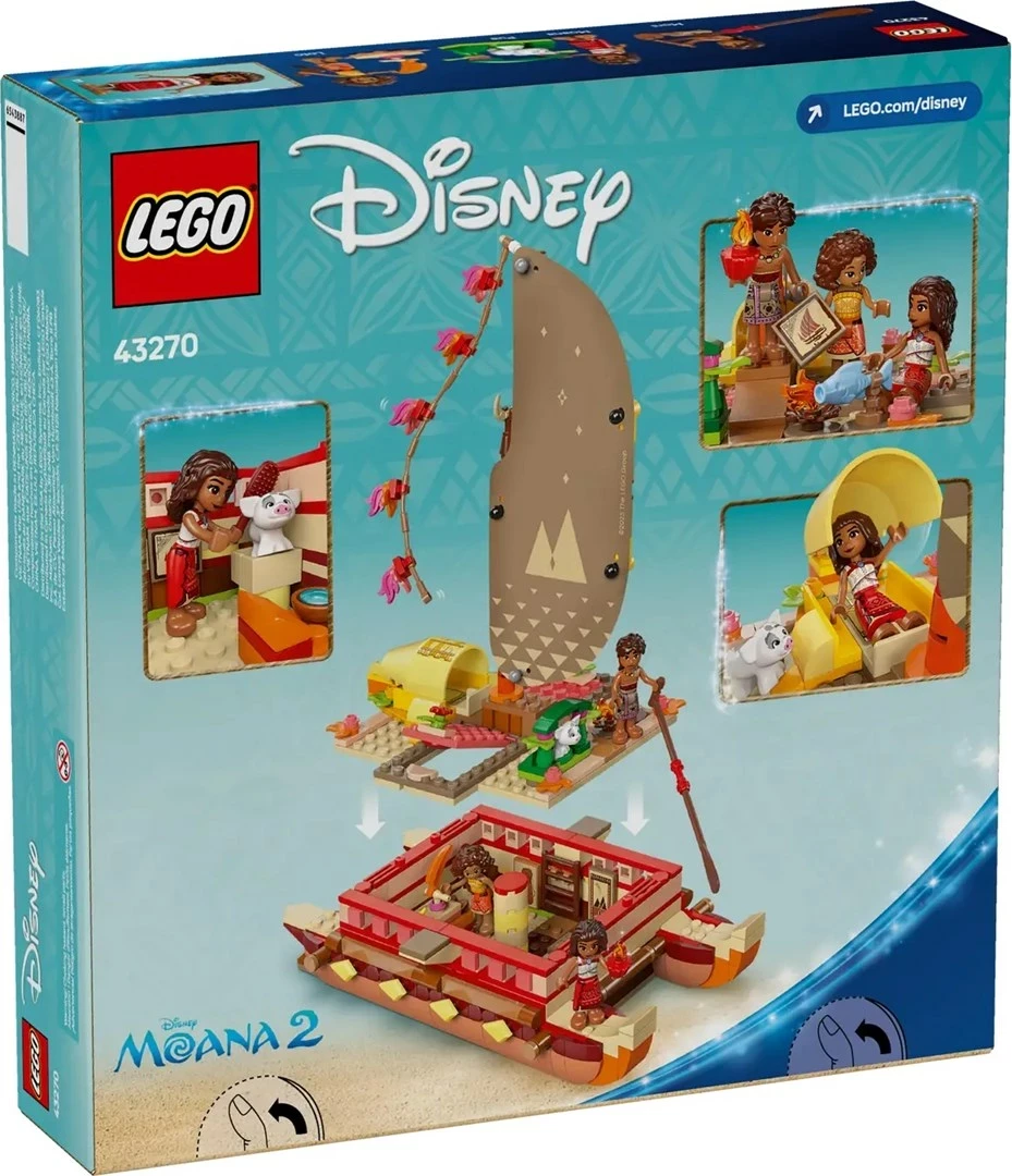 Set LEGO Disney 43270 Moana's Adventure Canoe