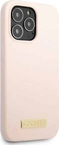 Mbështjellës Guess për iPhone 13 Pro Max 6.7", silikon, MagSafe, rozë
