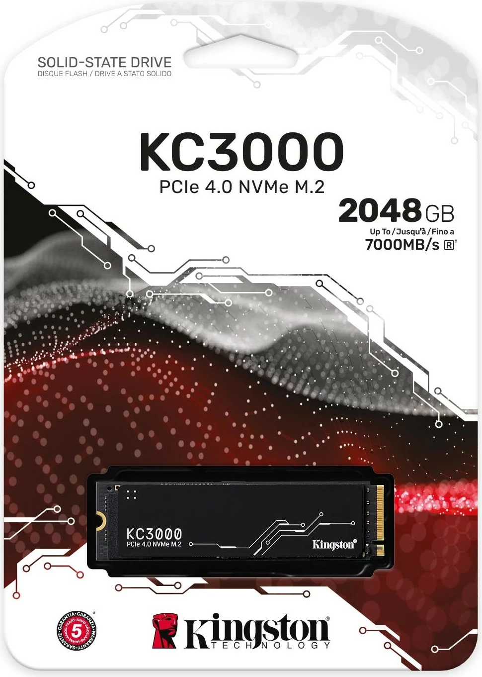 SSD Kingston KC3000, 2.05 TB, M.2, 7000 MB/s