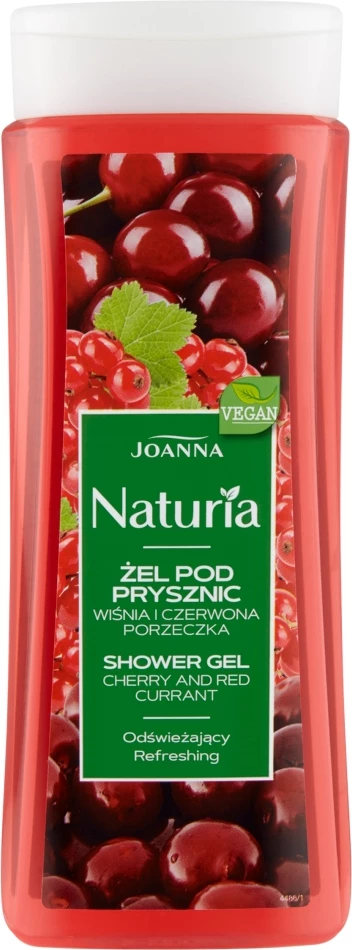 Xhel dushi për femra Joanna Naturia Cherry and Red Currant, 300ml