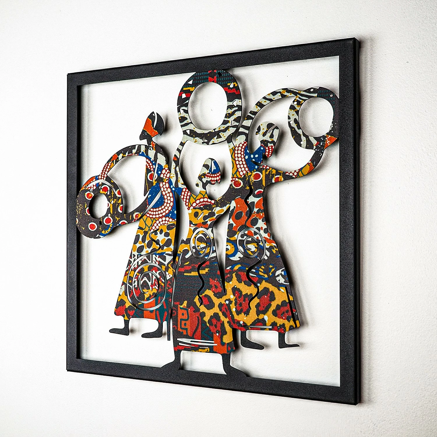 Aksesor dekorativ metalik për mur, Triple Goddess, Wallity, APT112MCA