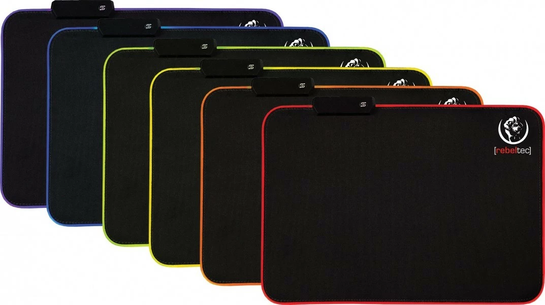 Mauspad Rebeltec Lighted Slider M LED, 360x260mm, i zi