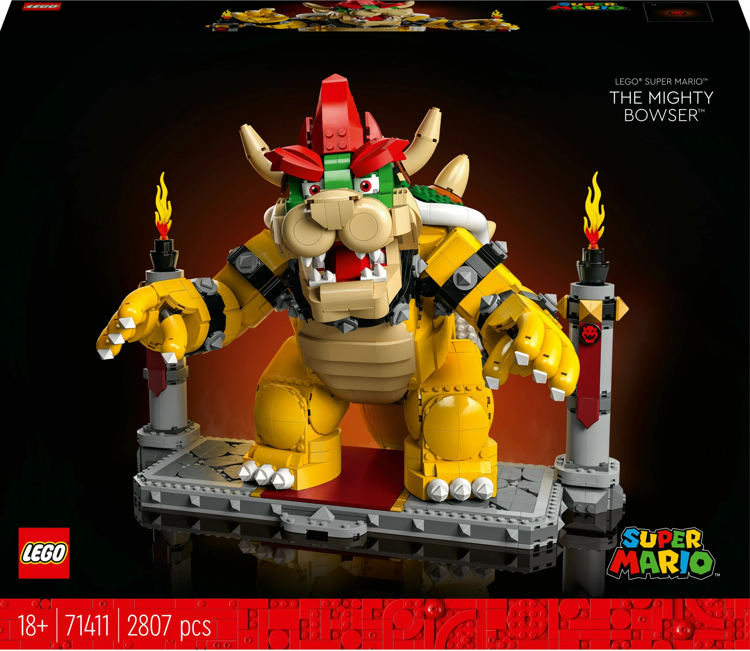Set ndërtimi LEGO Super Mario The Mighty Bowser, 2807 copë, plastikë, shumëngjyrësh