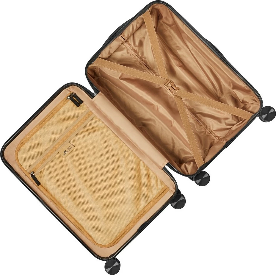 Valixhe kabine RIVACASE 8181 Clark ECO, e zezë