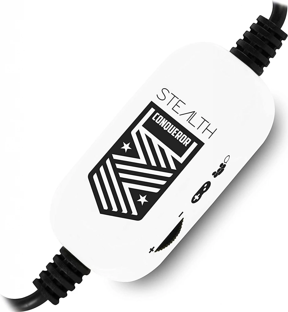 Kufje gaming 4Gamers Stealth Conqueror stereo me kabllo 3.5mm 1.2m, të bardha