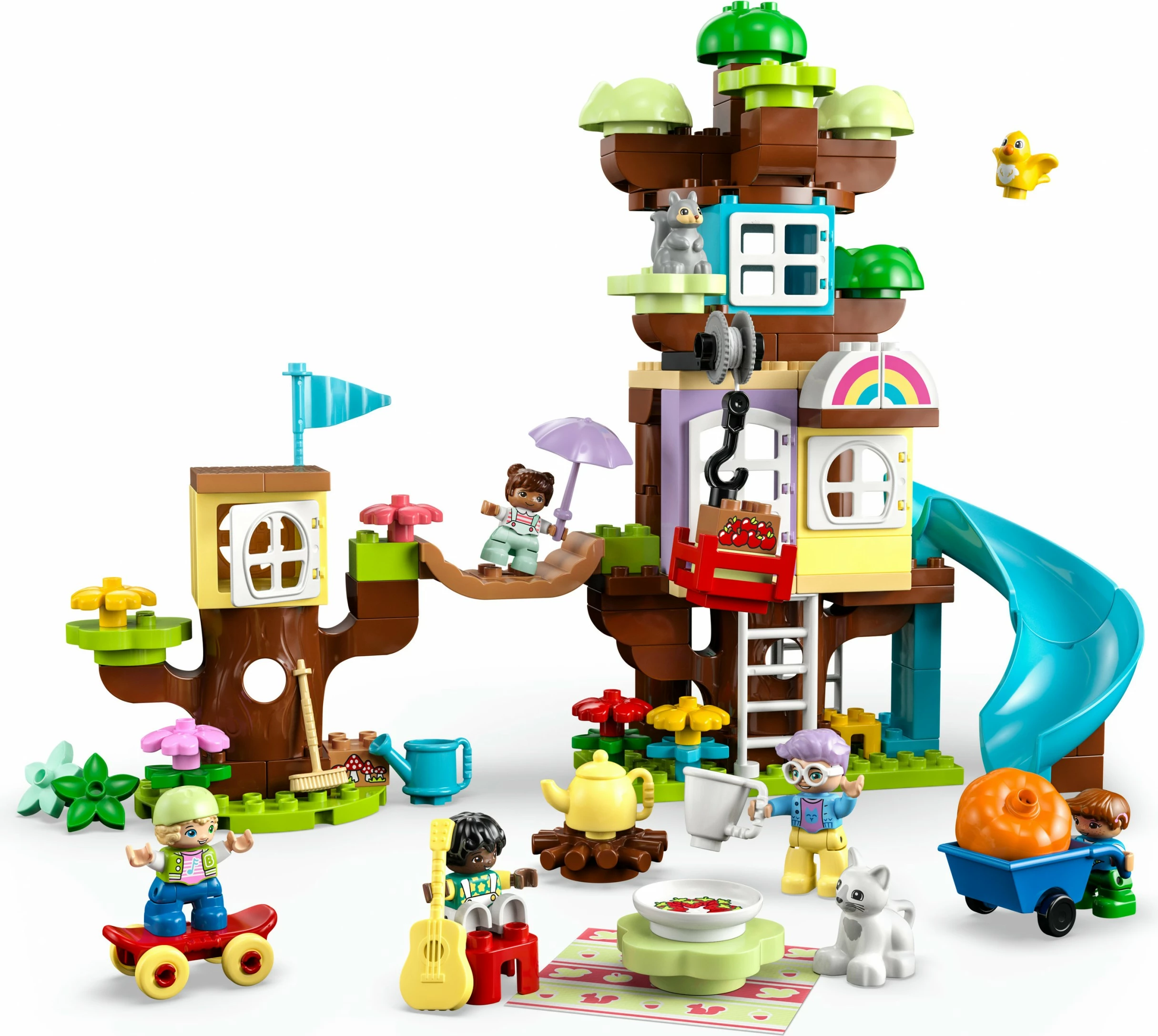 Set ndërtimi LEGO DUPLO 3in1 Tree House, 126 pjesë, shumëngjyrësh
