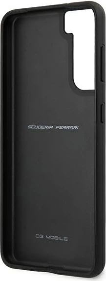 Mbështjellës Ferrari Off Track Quilted për Samsung Galaxy S21, i fortë, lëkurë natyrale, i zi