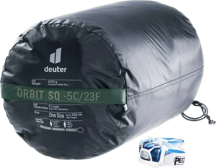 Thes gjumi Deuter Orbit SQ +6, sintetik, 200 cm, jeshil