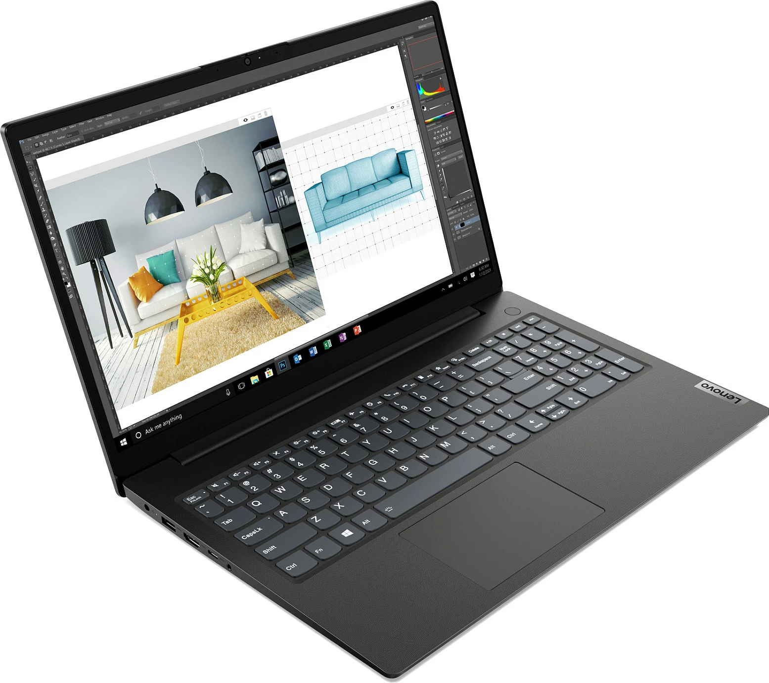 Laptop Lenovo V15 G2 IJL, Intel Celeron N4500, 15.6 inch, zi