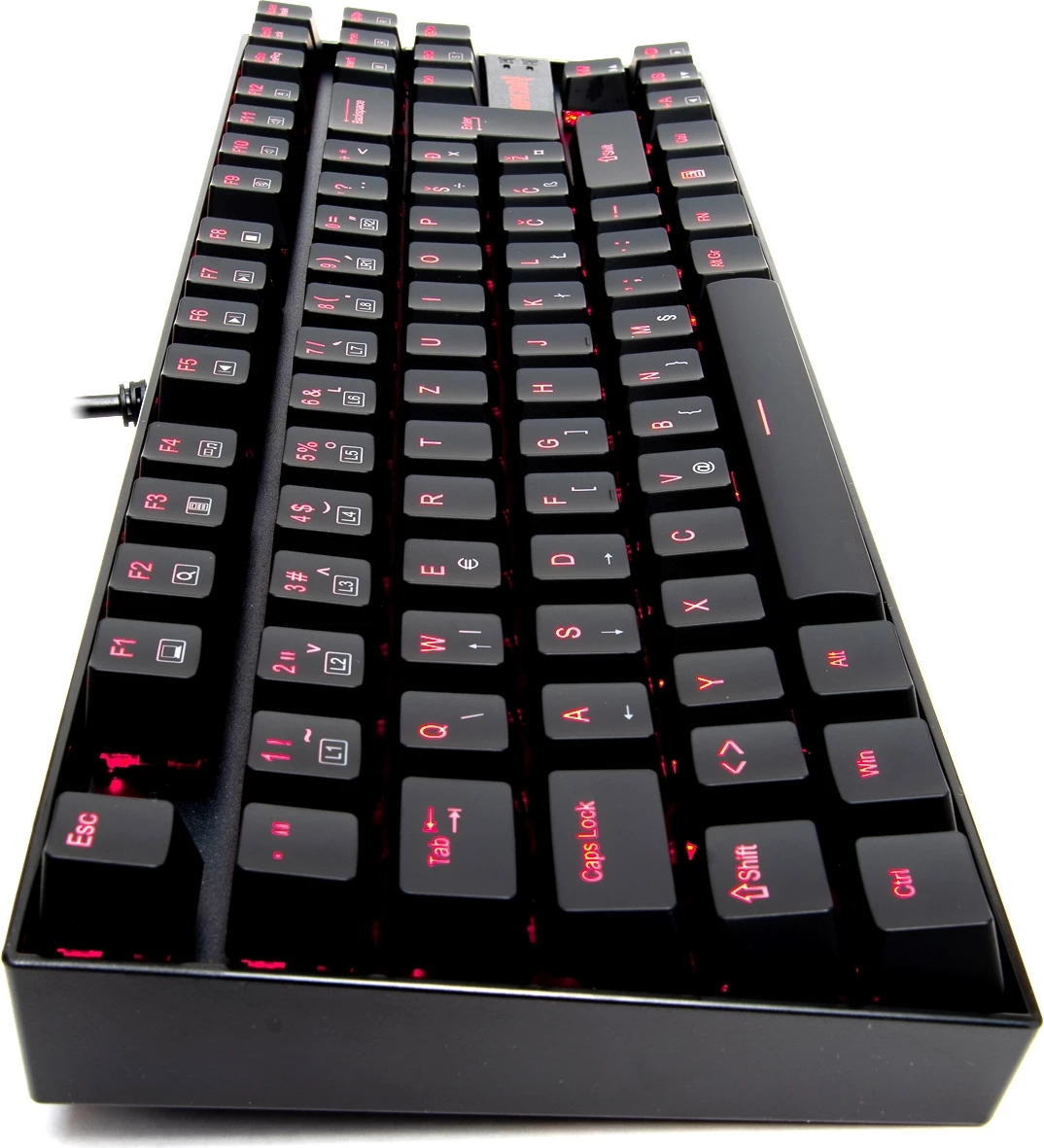 Tastierë mekanike Redragon Kumara 2 K552-2, 87 tasta TKL, Blue switch, LED e kuqe, wired, layout SLO/CRO, e zezë