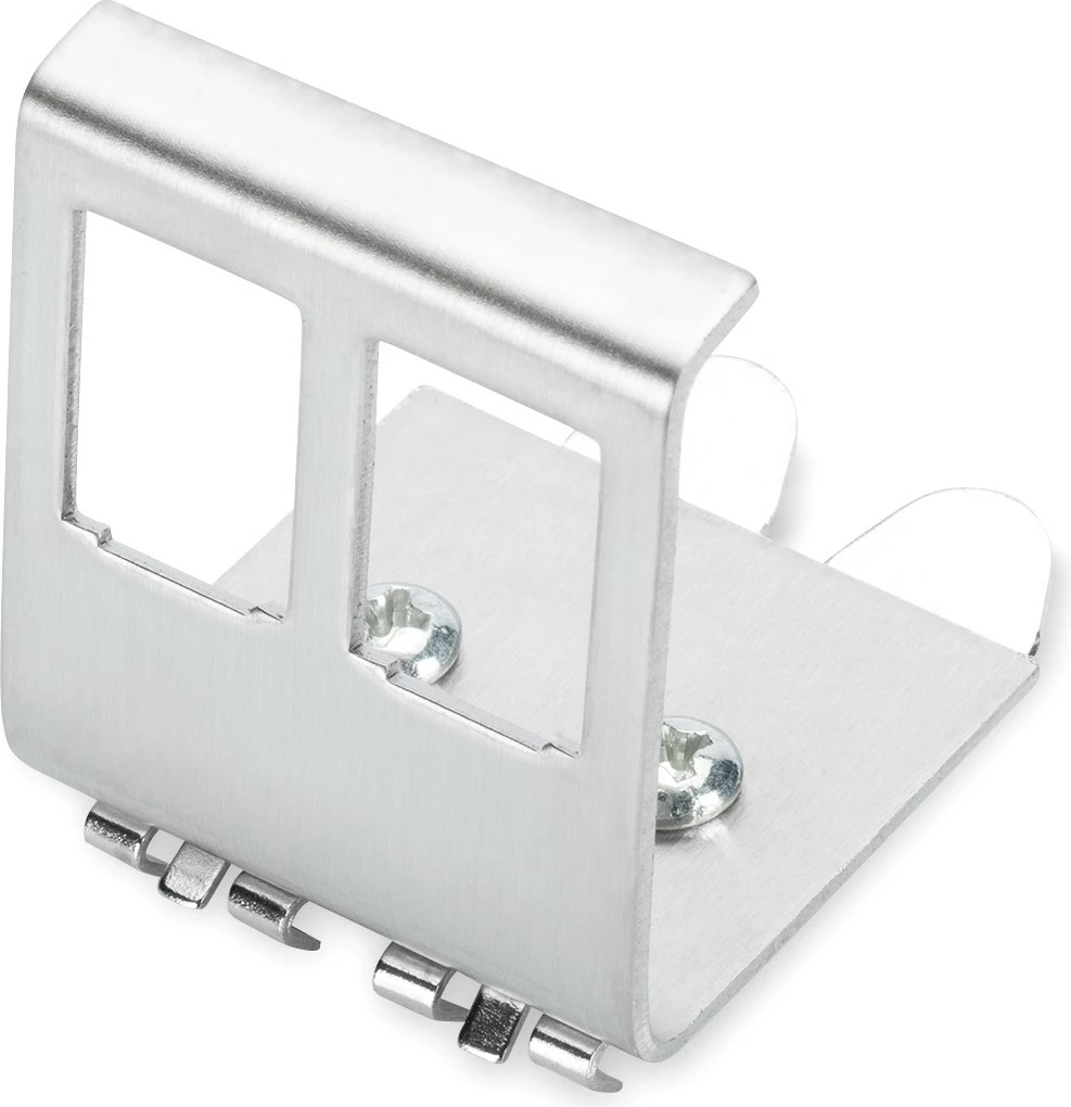 Adapter për shinë DIN Digitus për 2 Keystone, metalik