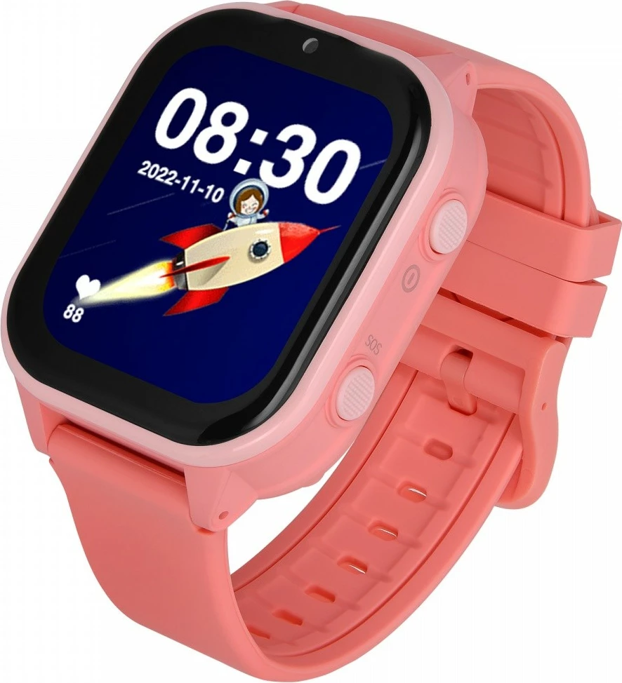 Smartwatch Garett Kids Sun Ultra 4G, për fëmijë, Rozë