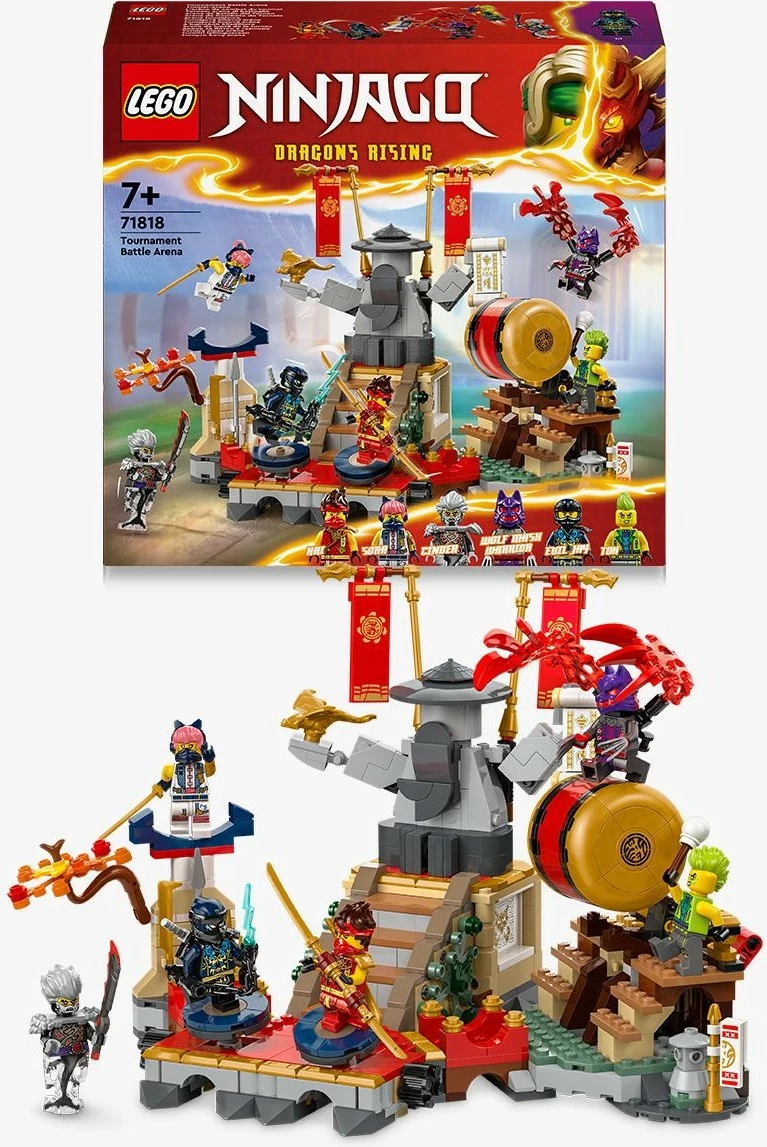 Set ndërtimi LEGO NINJAGO Tournament Battle Arena 71818, 659 pjesë, shumëngjyrëshe