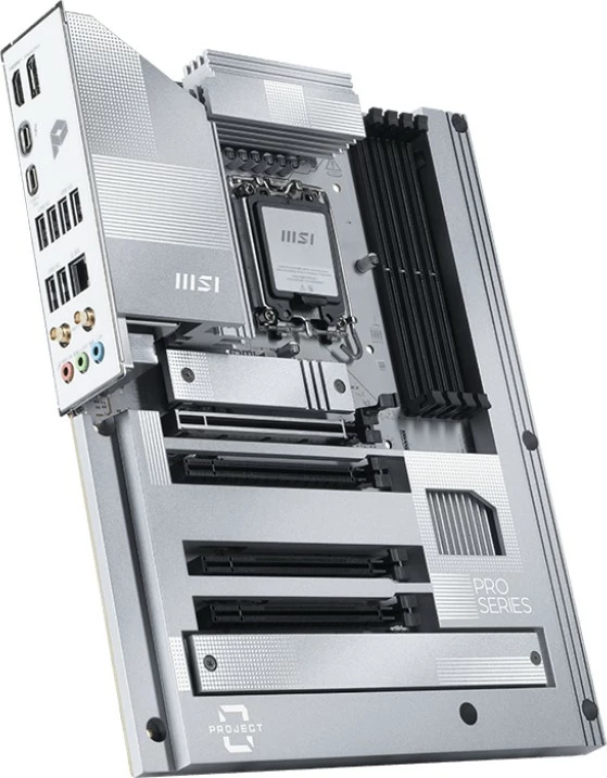 Pllakë amë MSI PRO Z890-S WIFI PZ, Intel, LGA 1851, 256 GB, DDR5-SDRAM, Argjendtë/Bardhë