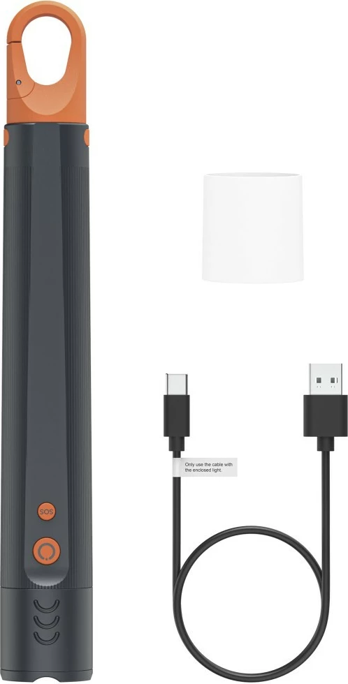 Elektrik dore Hama 228607 1200 lm 300 m zoom i rikarikueshëm IP44 USB-C, e zezë