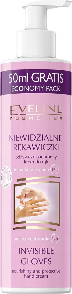 Krem për duar për femra Eveline Cosmetics Invisible Gloves Nourishing and Protective, 245ml