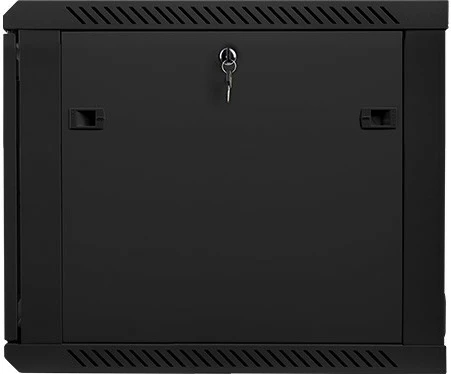 Kasë muri Lanberg WF01-6609-10B, 19", 9U, 600x600mm, derë xhami, e zezë