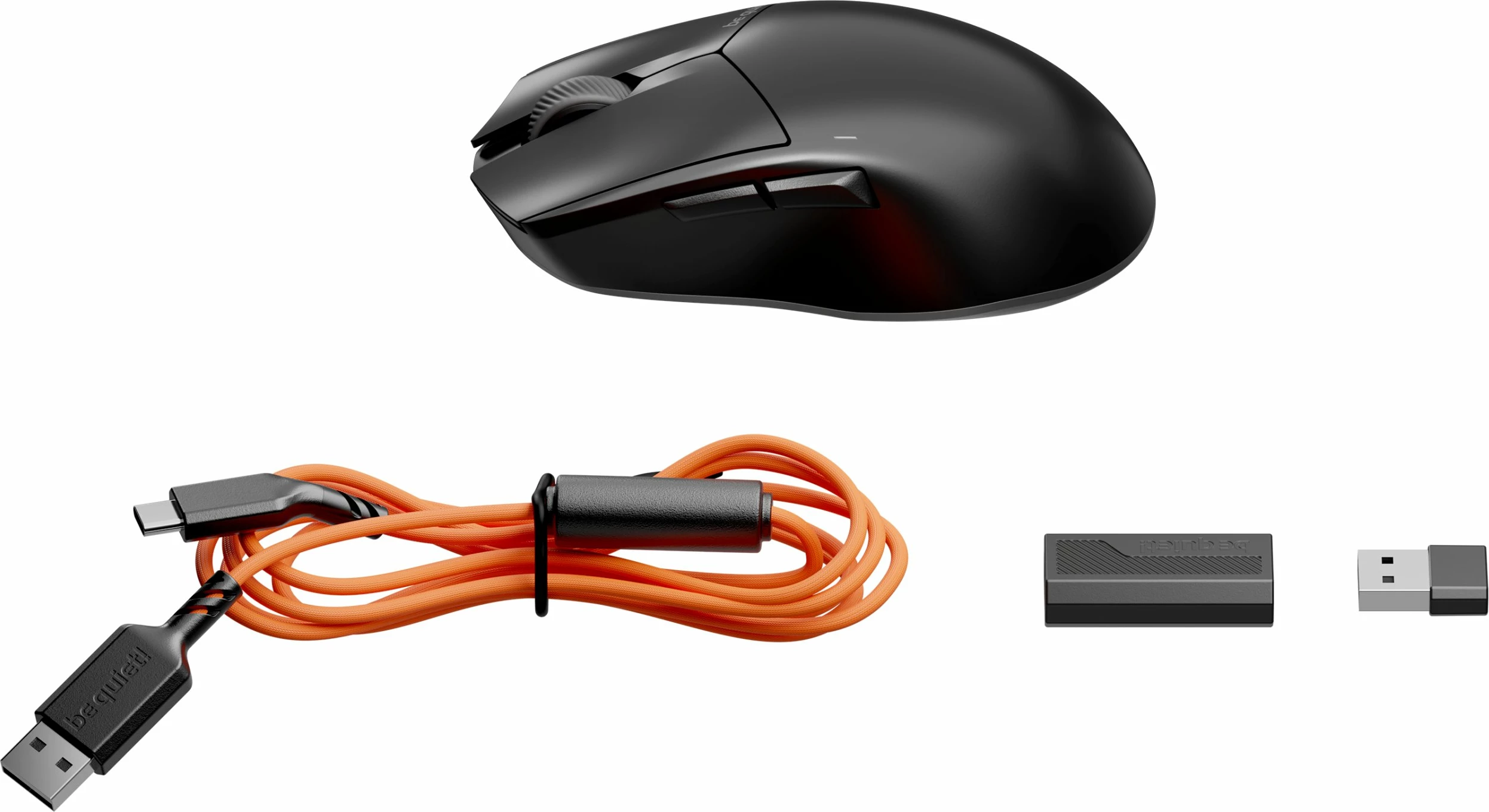 Maus be quiet! Dark Perk Ergo BM007, pa kabllo, 32000 DPI, 8000 Hz, 55 g, e zezë