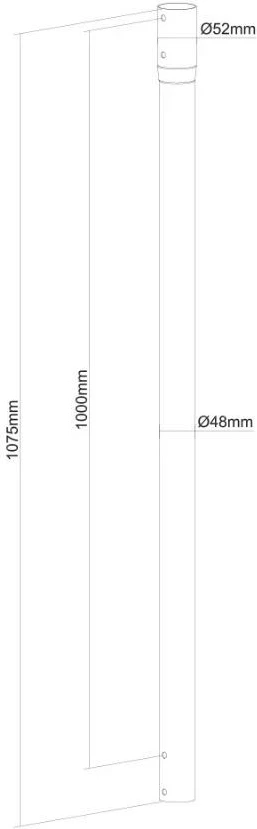 Mbajtëse tavani Neomounts NS-EP100BLACK për monitor, e zezë