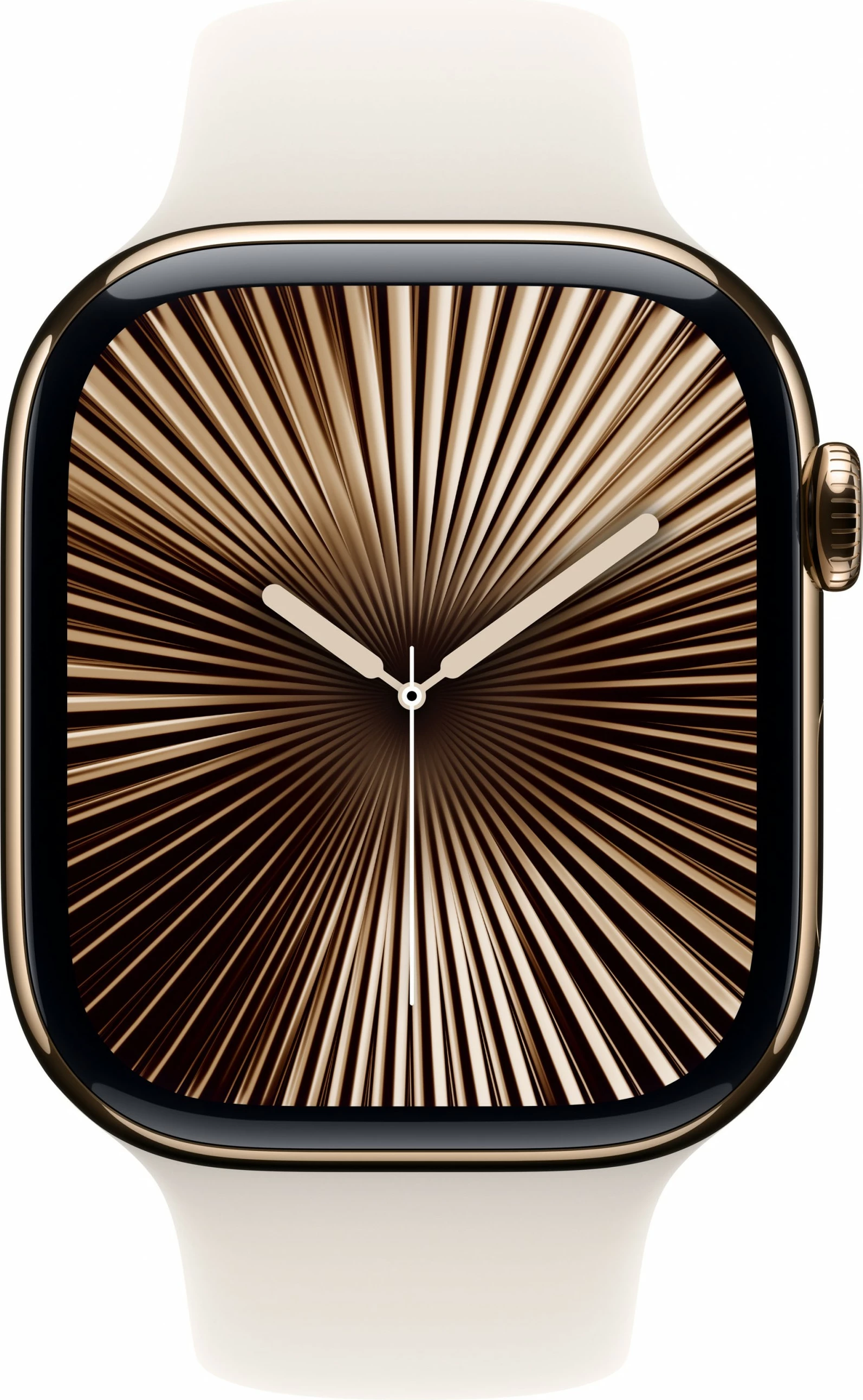 Smartwatch Apple Watch Series 10 GPS + Cellular 46mm, kasë titanium ari, rrip sport bezhë S/M