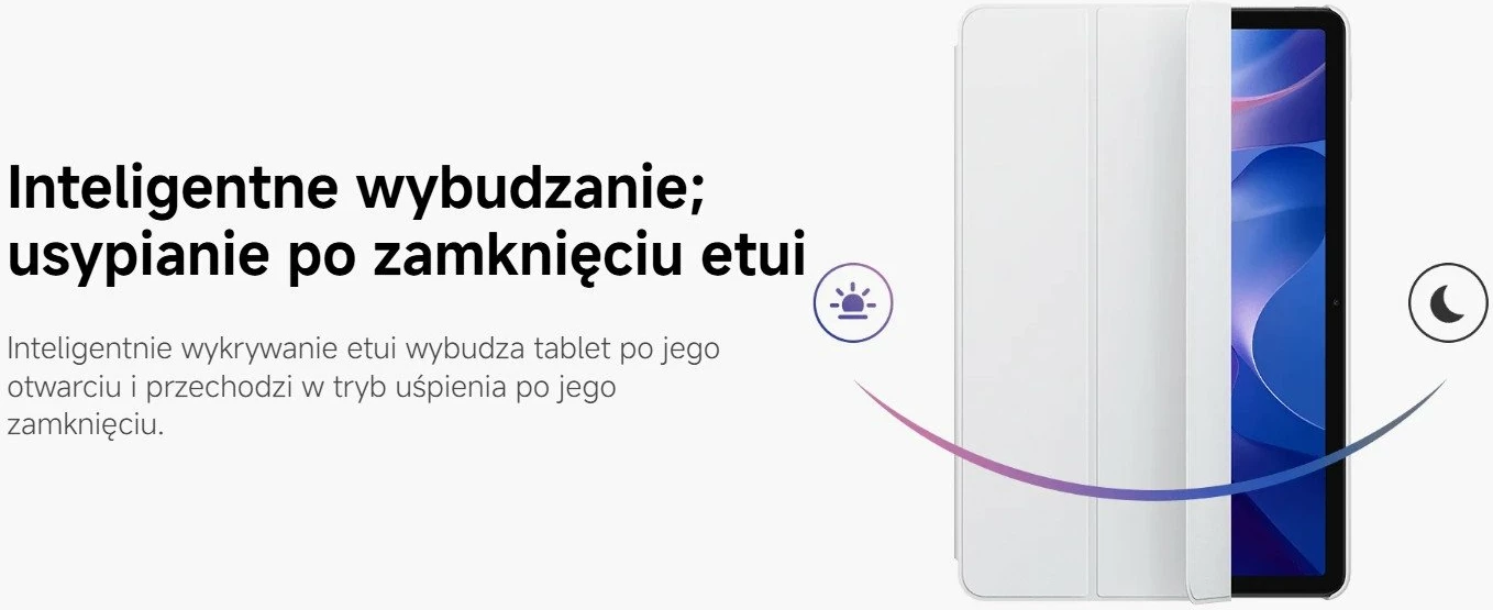 Këllëf flip Xiaomi Redmi Pad 2 (67401) 11\", me stand, auto wake/sleep, gri