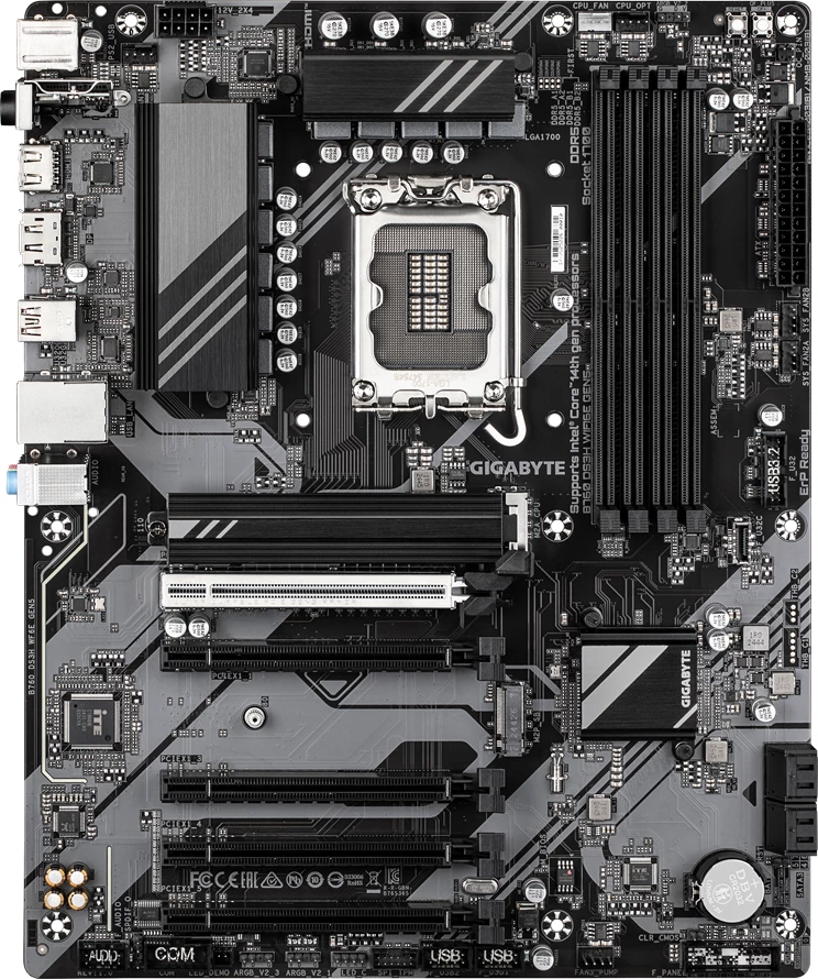 Pllakë amë GIGABYTE B760 DS3H WIFI6E GEN5, LGA1700, ATX, 4x DDR5, Wi‑Fi 6E, Bluetooth 5.3