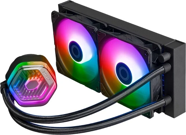 Sistem ftohës për procesor Cooler Master MasterLiquid 240 Atmos ARGB, ngjyrë e zezë