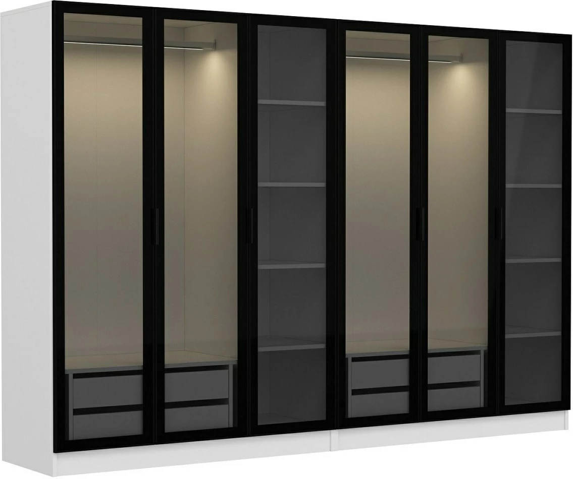 Dollap Skye Decor, i bardhë e i zi, Kale - 6664