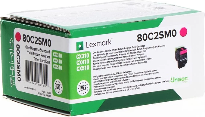 Toner Lexmark 80C2SM0 XL 2000 faqe Magenta