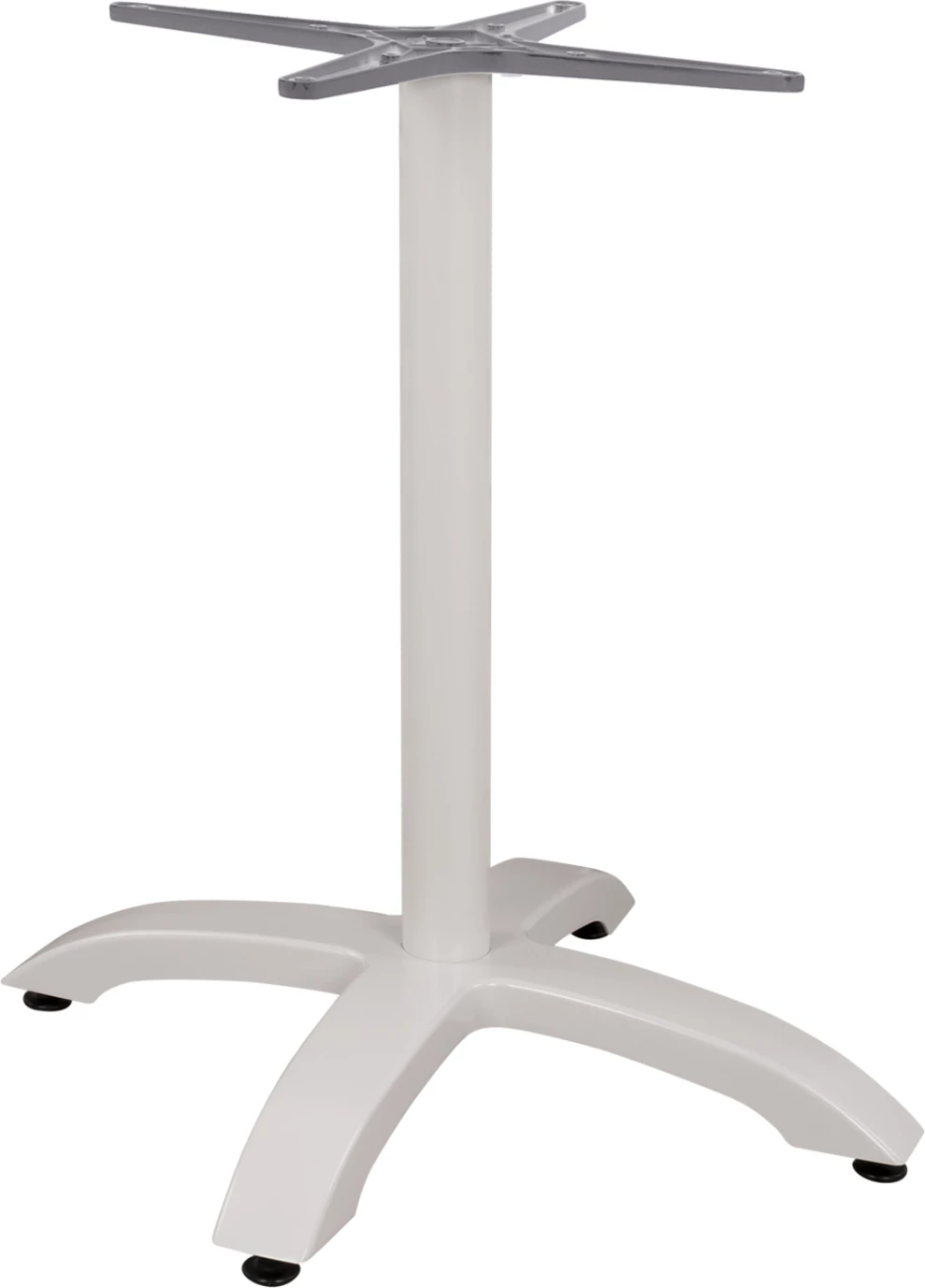 Bazë alumini FH460.02, e bardhë mat, 66x66x73 me kryq 48x48