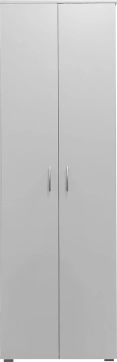 Dollap për këpucë dhe rroba, ngjyrë e bardhë, 58x34x186cm