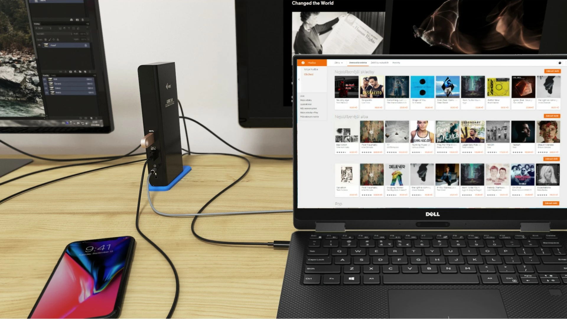 Docking station i-tec USB 3.0/USB-C Dual HDMI, Wired, USB 3.2 Gen 1, E zezë