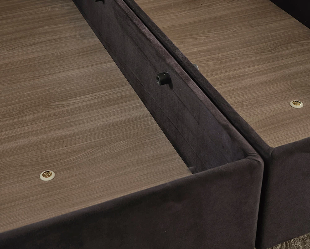 Baza dyshe për shtrat, ngjyrë e zezë, Skye Decor, Ela Double, 160x200