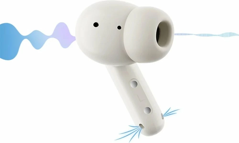 Kufje QCY T43 TWS me ENC, Bluetooth 5.3, USB-C, IPX4, të bardha