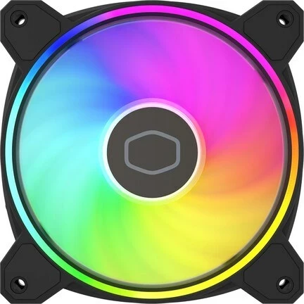 Ventilator Cooler Master MasterFan MF120 Halo 2, 12 cm, i zi, me ndriçim shumëngjyrësh